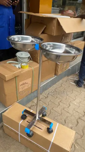 Ingot Double Standing Bowl With Stand