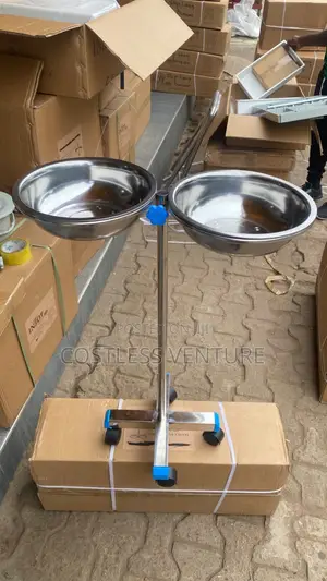Ingot Double Standing Bowl With Stand
