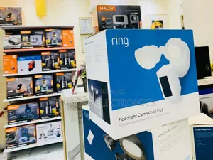 Text Us Ring Floodlight Cam Wired Plus, Outdoor Business Securit