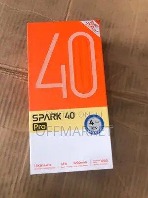 New Tecno Spark 40 Pro 256 GB Black