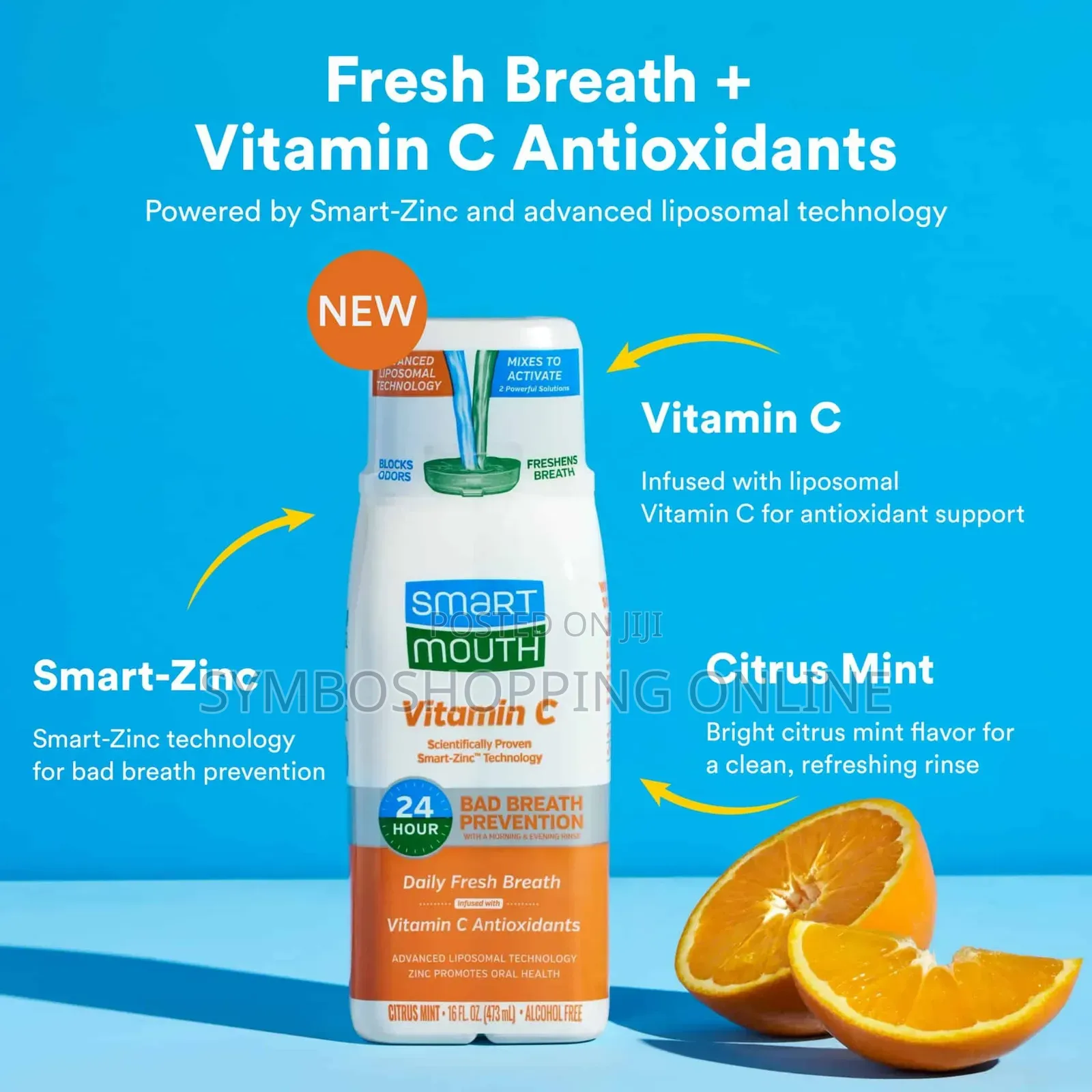 SmartMouth Original Activated Mouthwash (473ml)