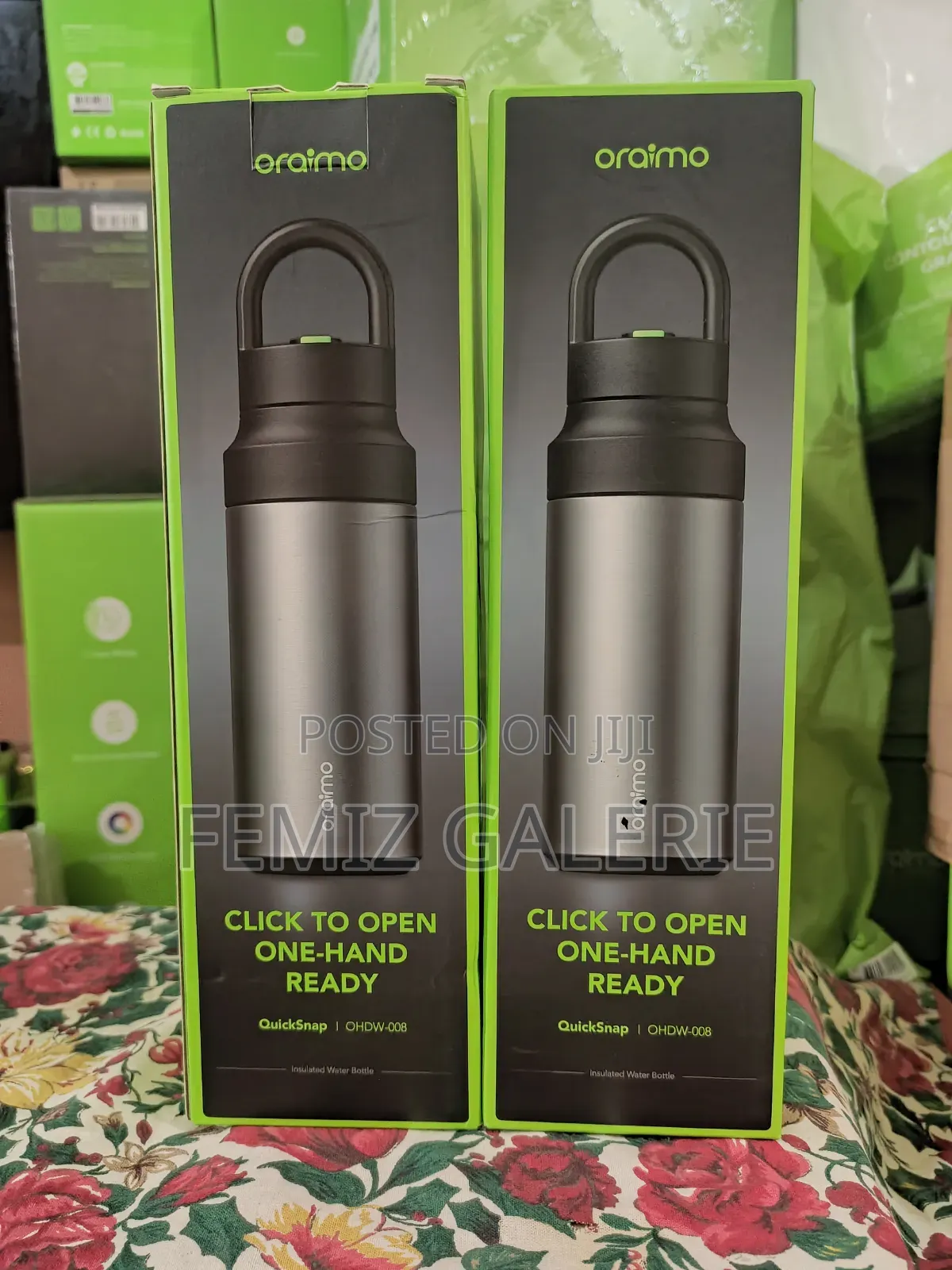 Oraimo QuickSnap 550 Portable Leakproof 550ml Insulated Water Bottle