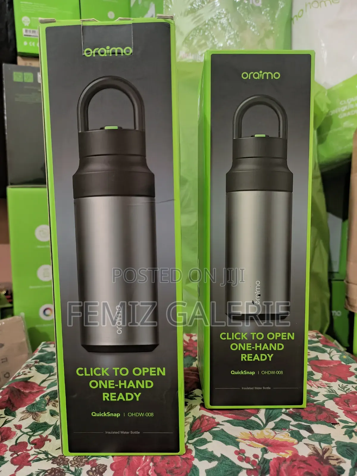 Oraimo QuickSnap 550 Portable Leakproof 550ml Insulated Water Bottle
