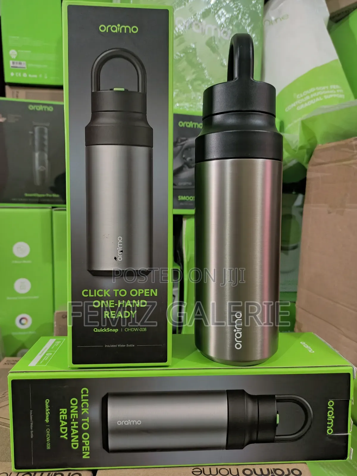 Oraimo QuickSnap 550 Portable Leakproof 550ml Insulated Water Bottle