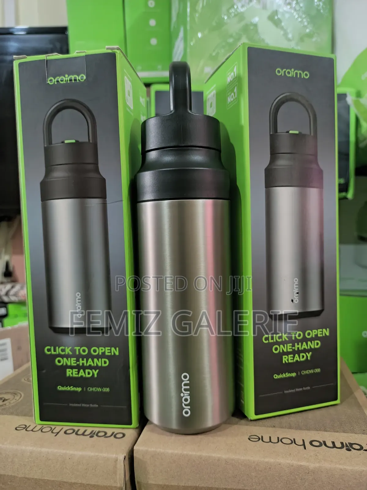 Oraimo QuickSnap 550 Portable Leakproof 550ml Insulated Water Bottle
