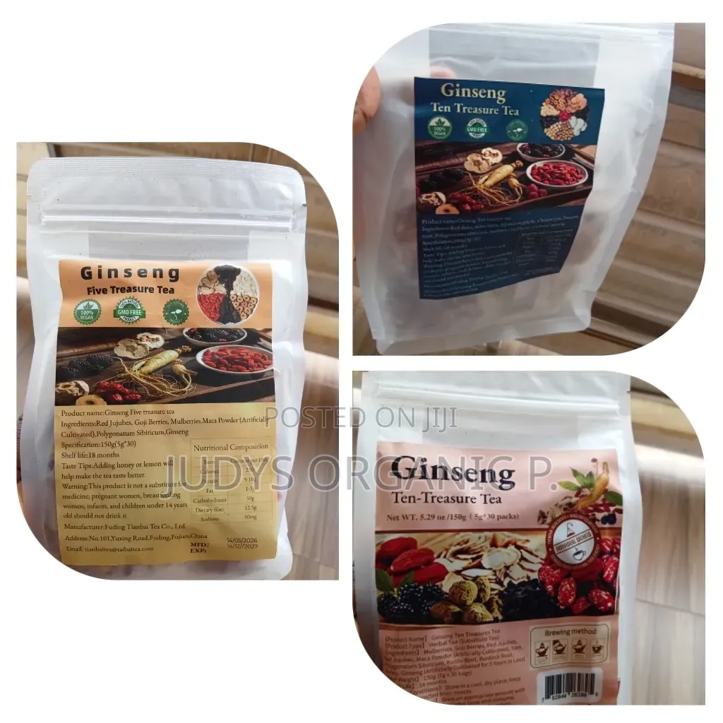 Ginseng Five, Ginseng Ten Treasure Teas(Ghc170, Ghc200, Ghc230)