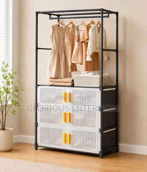 Dust Proof Cloth and Shoe Rack
