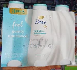 Dove Sensitive Hypoallergenic Body Wash, 3pack