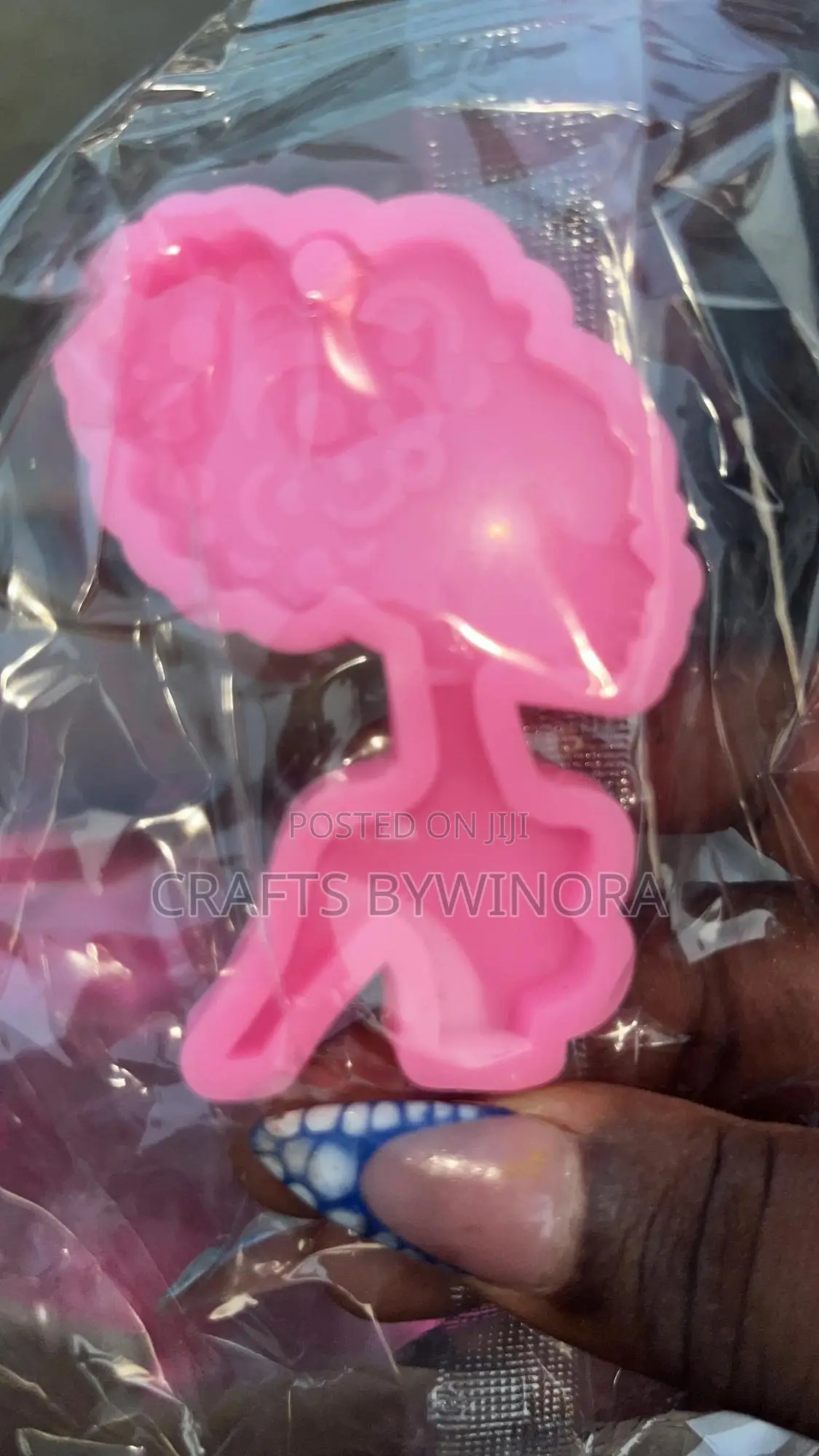 African Pendent Mold – Single Piece