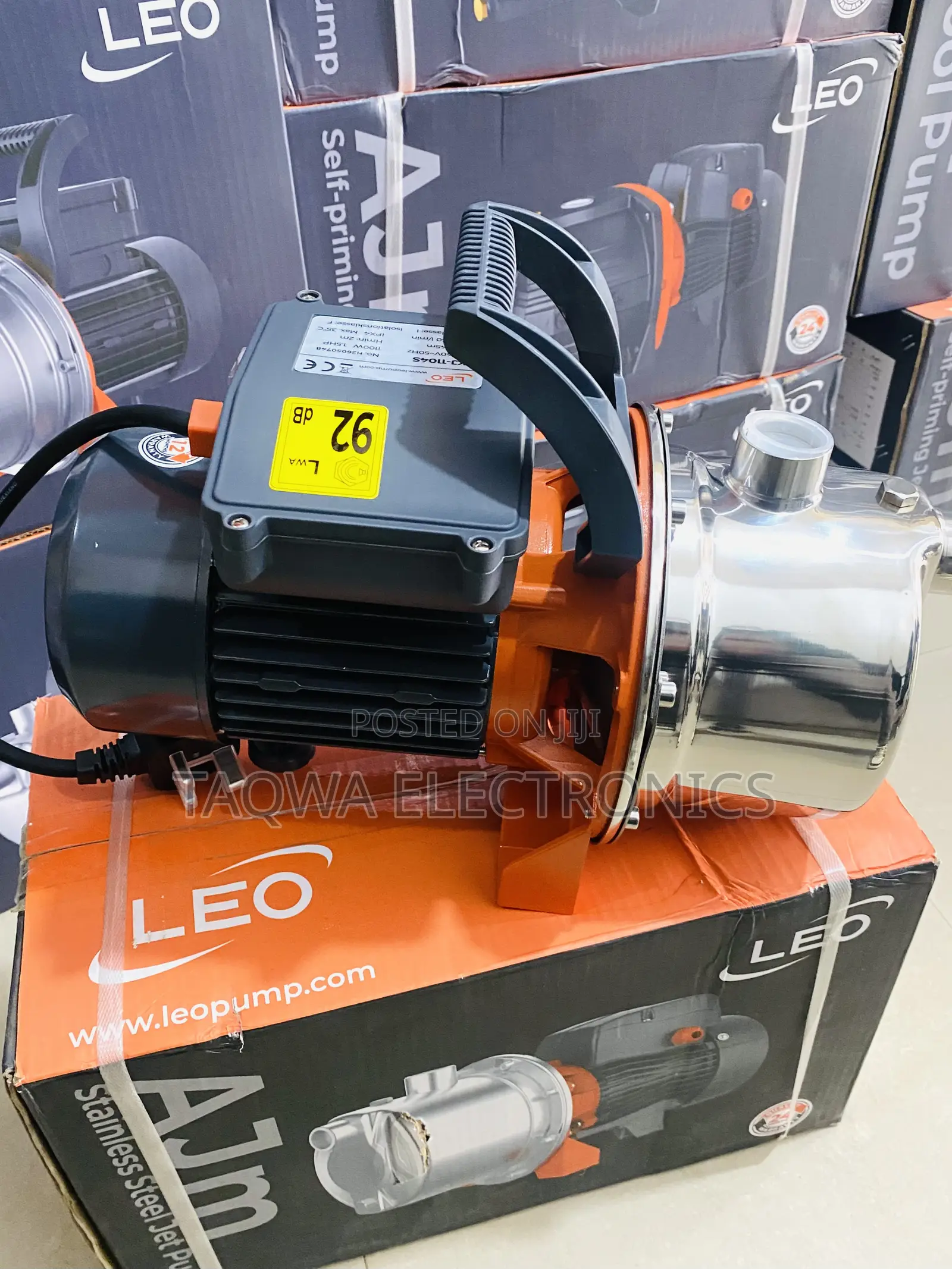 Leo Great 1.5hp Stainless 1.1kw Jet Pump