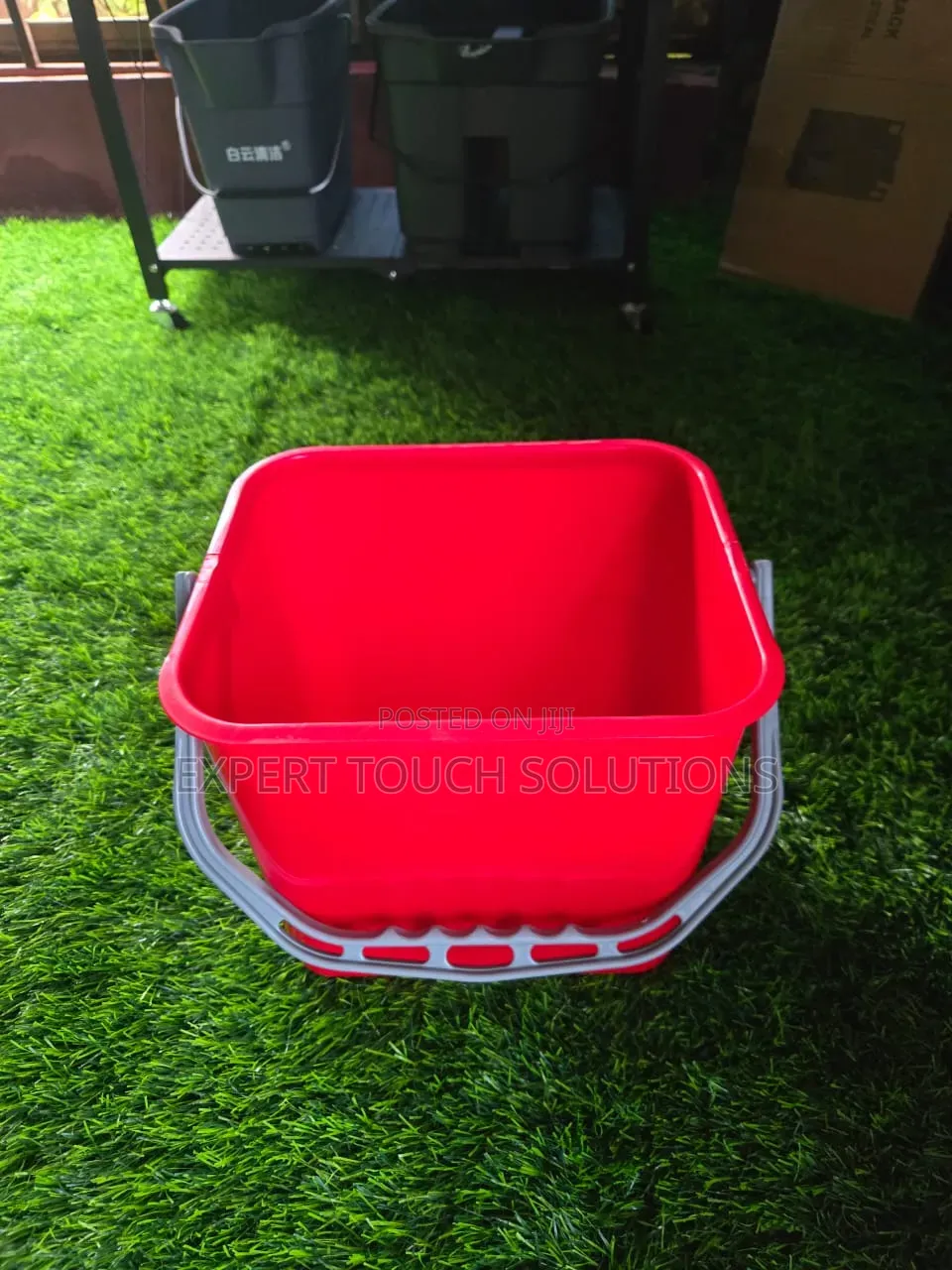 Red Cleaning Bucket