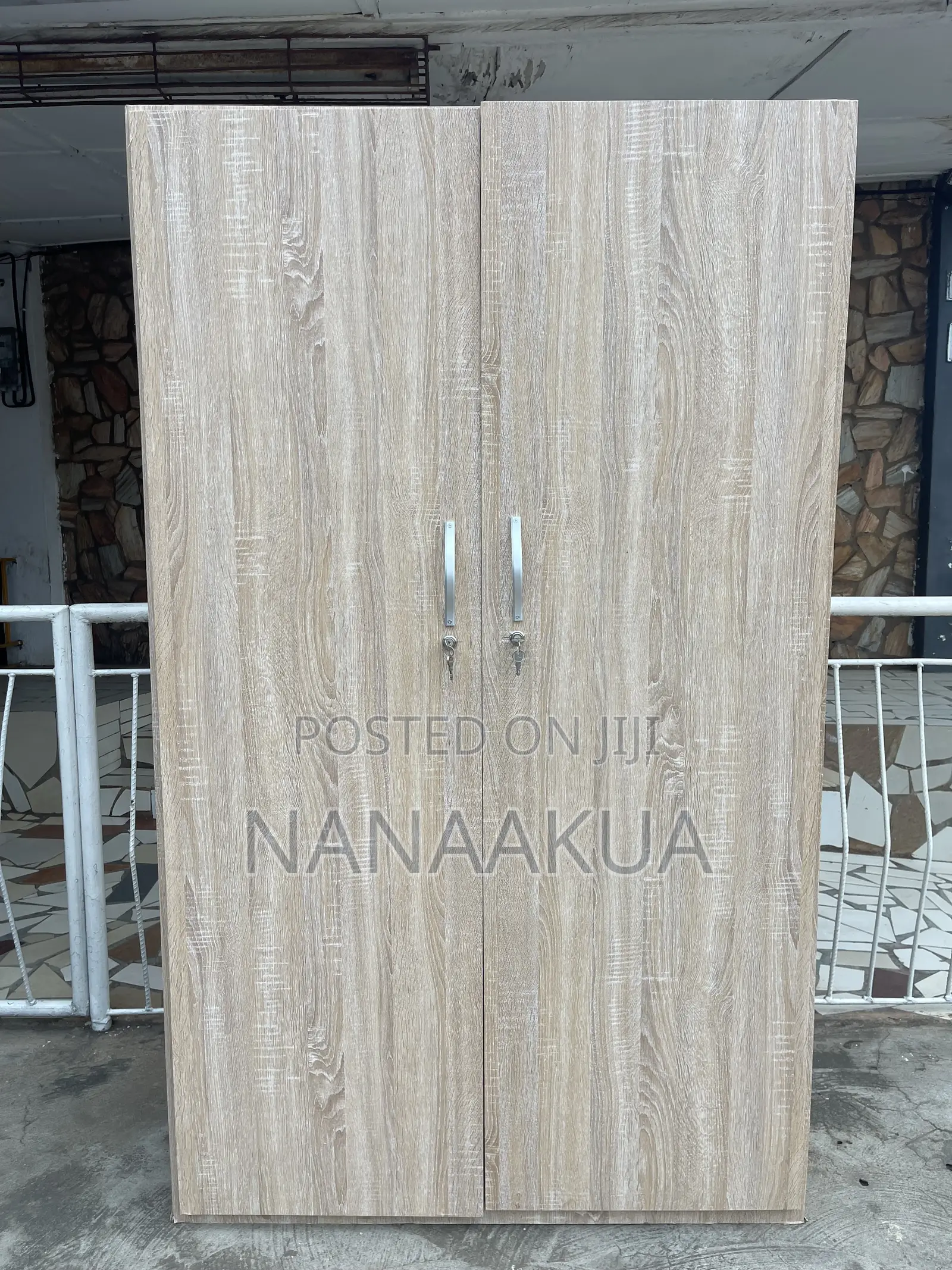 Double Wooden Wardrobe