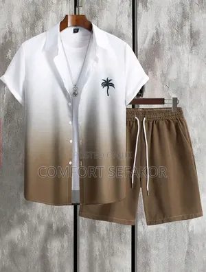 Shirt and Shorts Set for Men