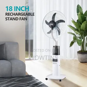 18-Inch Misting Solar-Rechargeable Fan