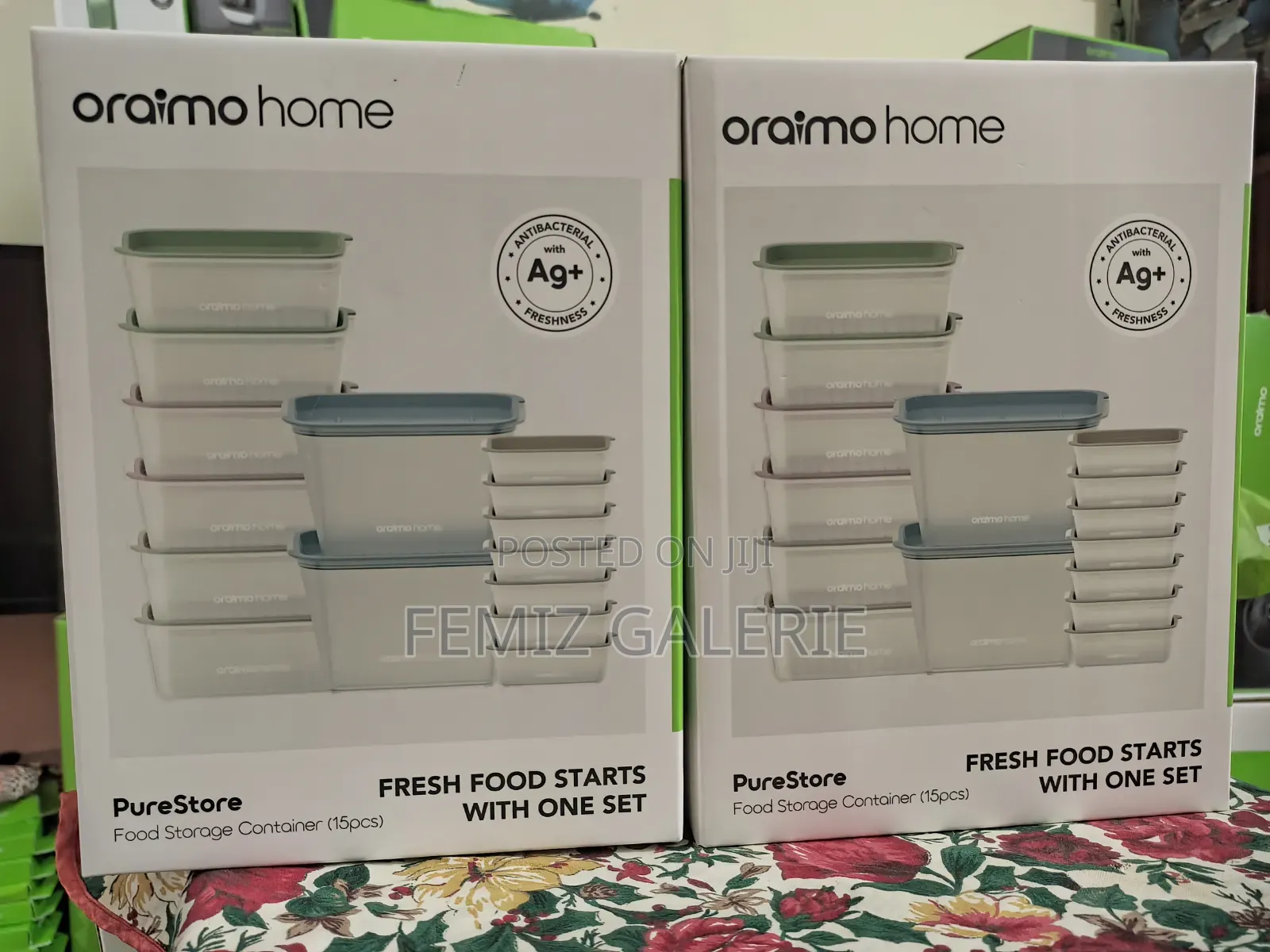 Oraimo Purestore Silver Ion Freshness Pp Food Storage Container-15pcs