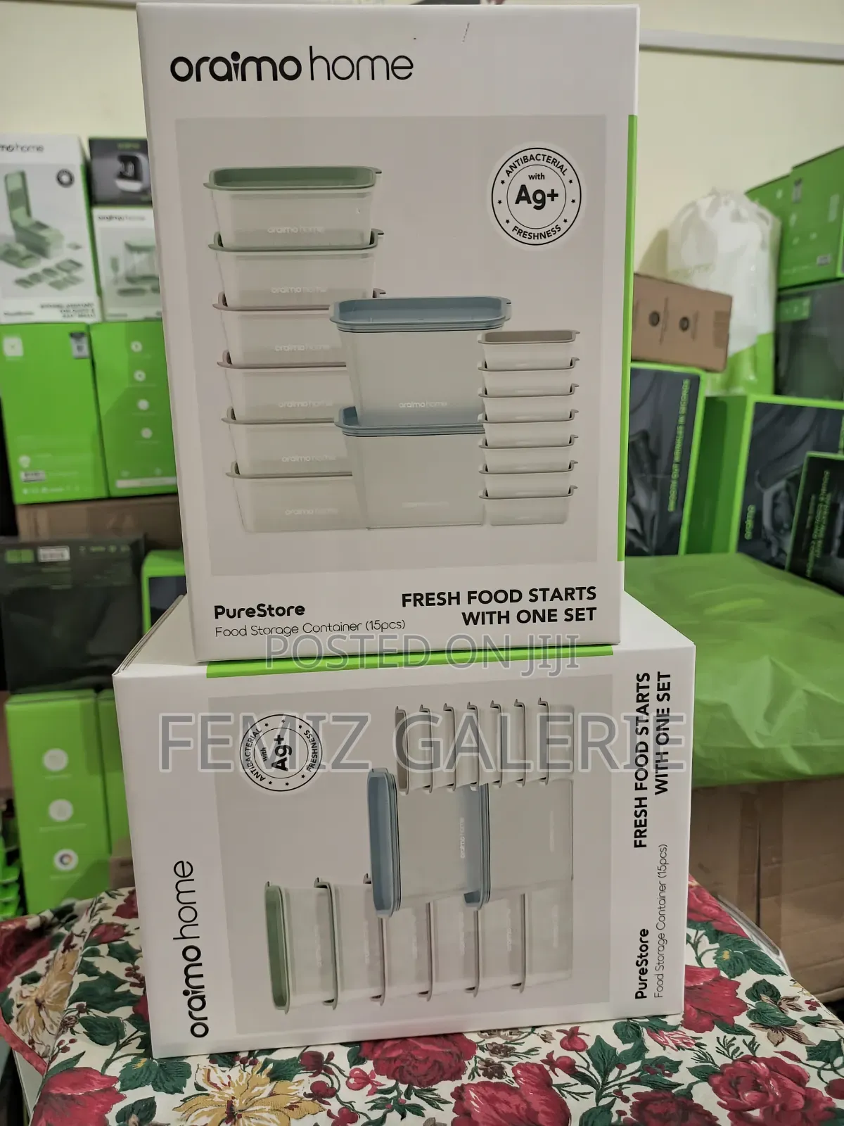 Oraimo Purestore Silver Ion Freshness Pp Food Storage Container-15pcs