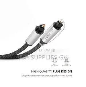 UGreen Toslink Audio Fiber Optical Cable 1.5M / 5Ft Braided From Usa