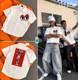 Men’s Graphic Short Sleeve Button-Up Shirt