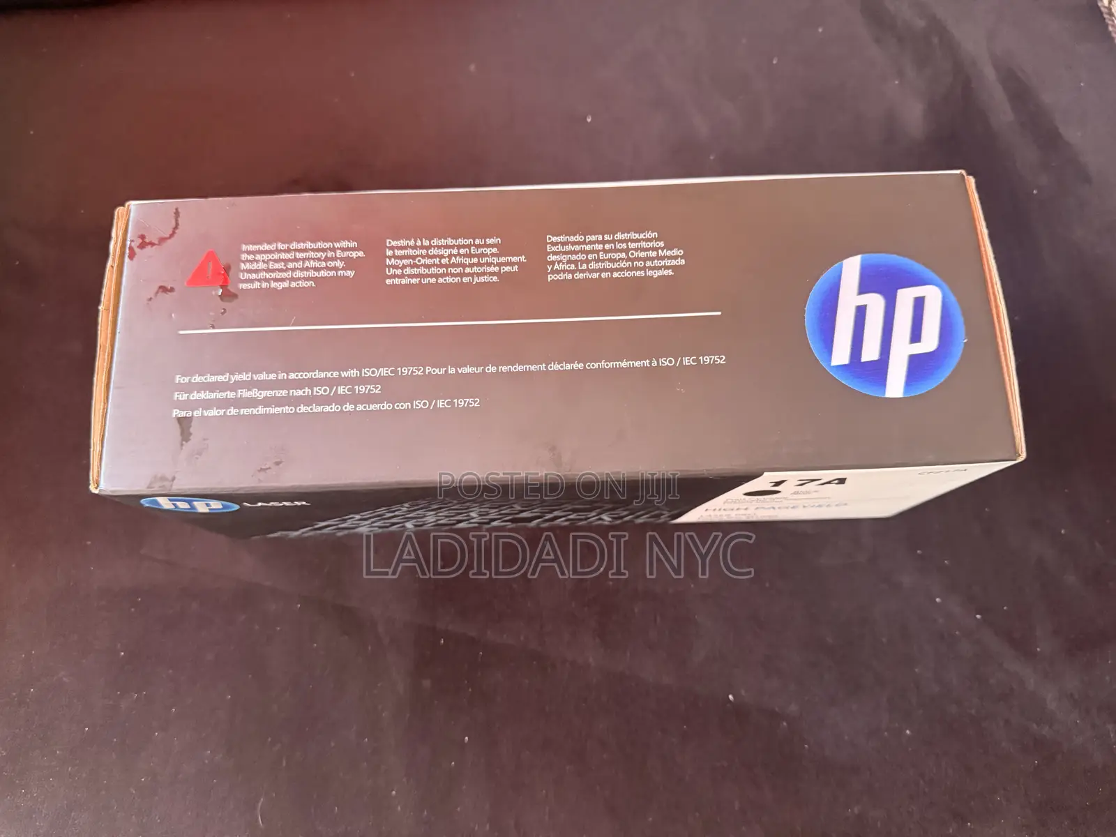 HP Toner 17A Black Color New