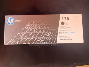 HP Toner 17A Black Color New