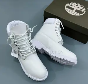Unisex Timberland 6-Inch Premium Boots in White