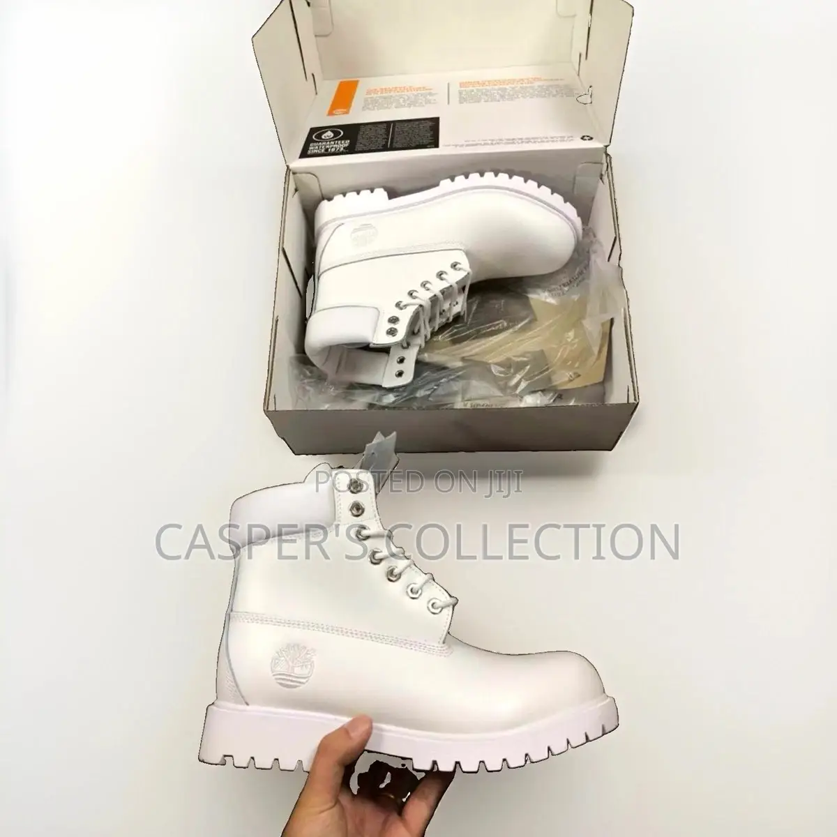 Unisex Timberland 6-Inch Premium Boots in White