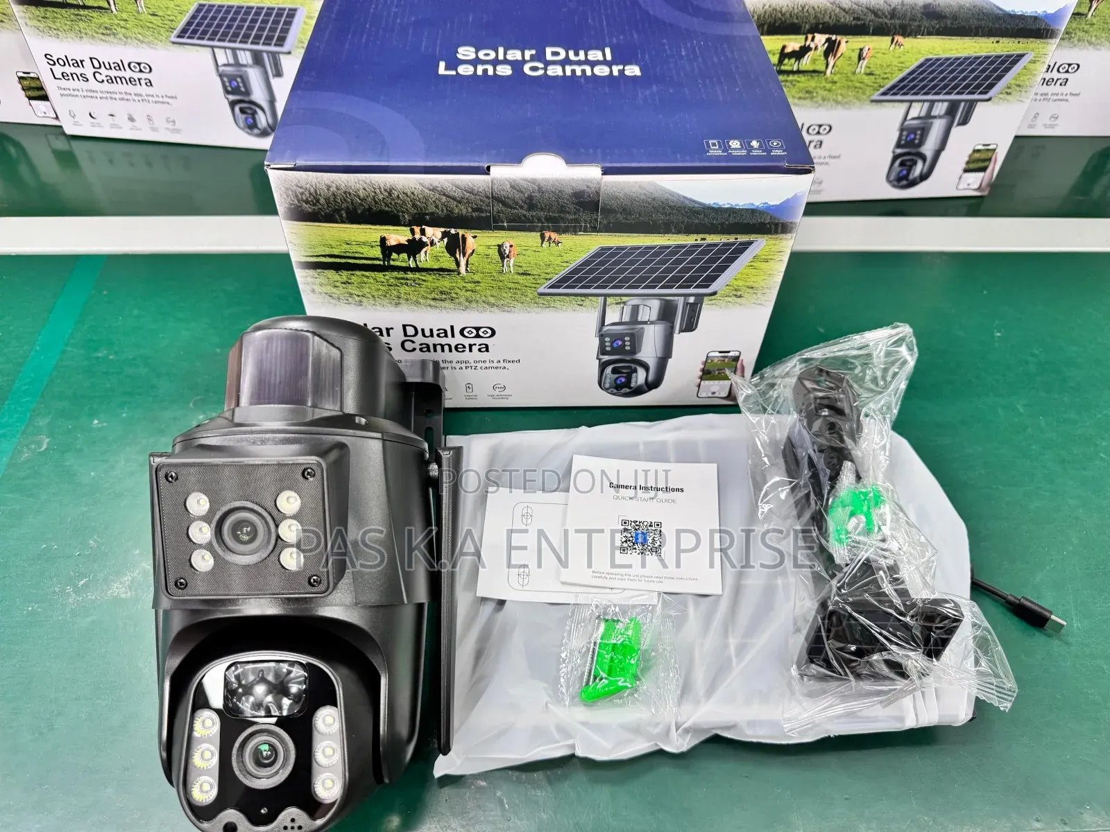 Dual Lens 4g Solar Camera