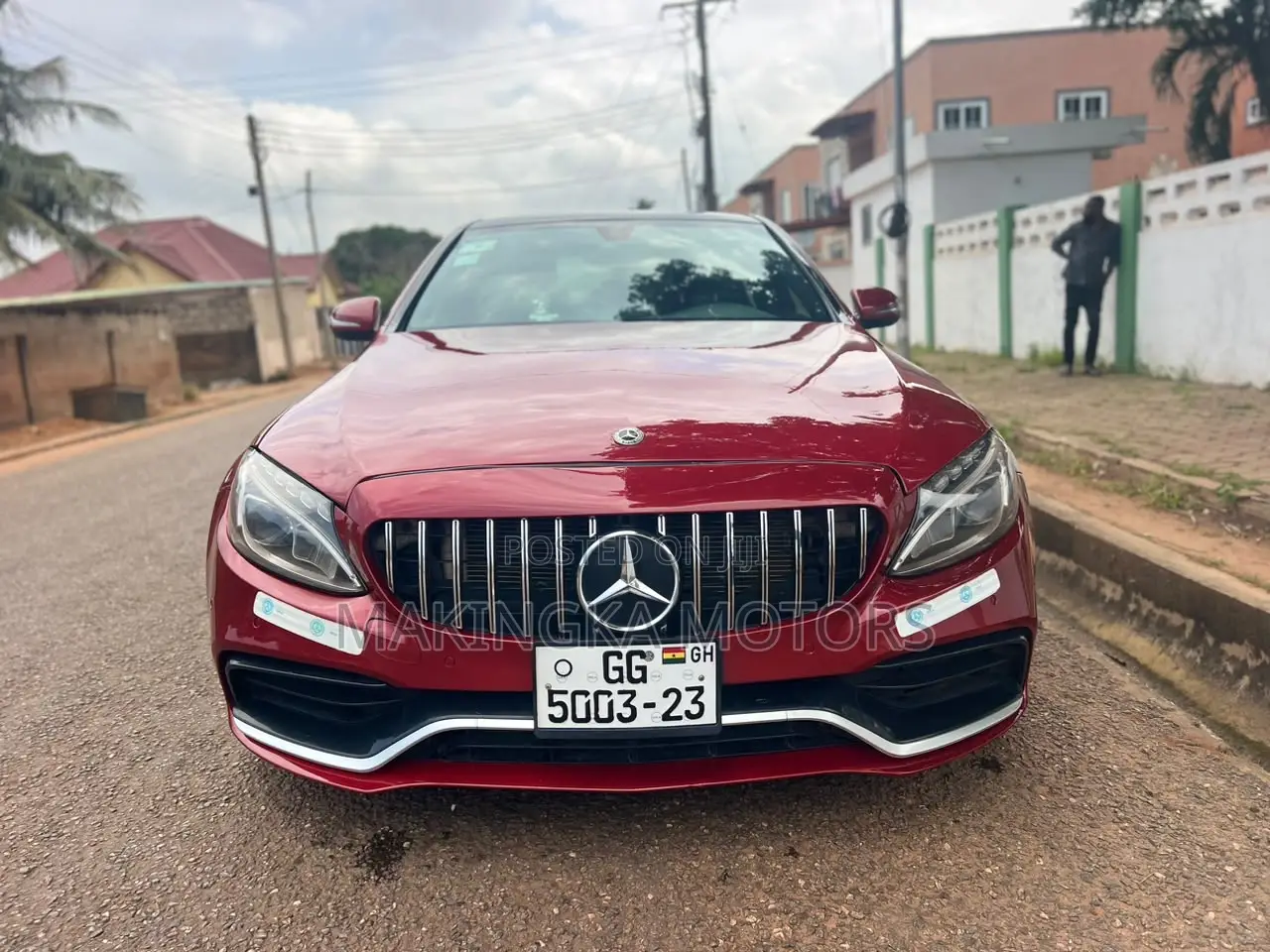 Mercedes-Benz C300 Luxury 4matic Sedan AWD (2.0L 4cyl 7A) 2017 Red
