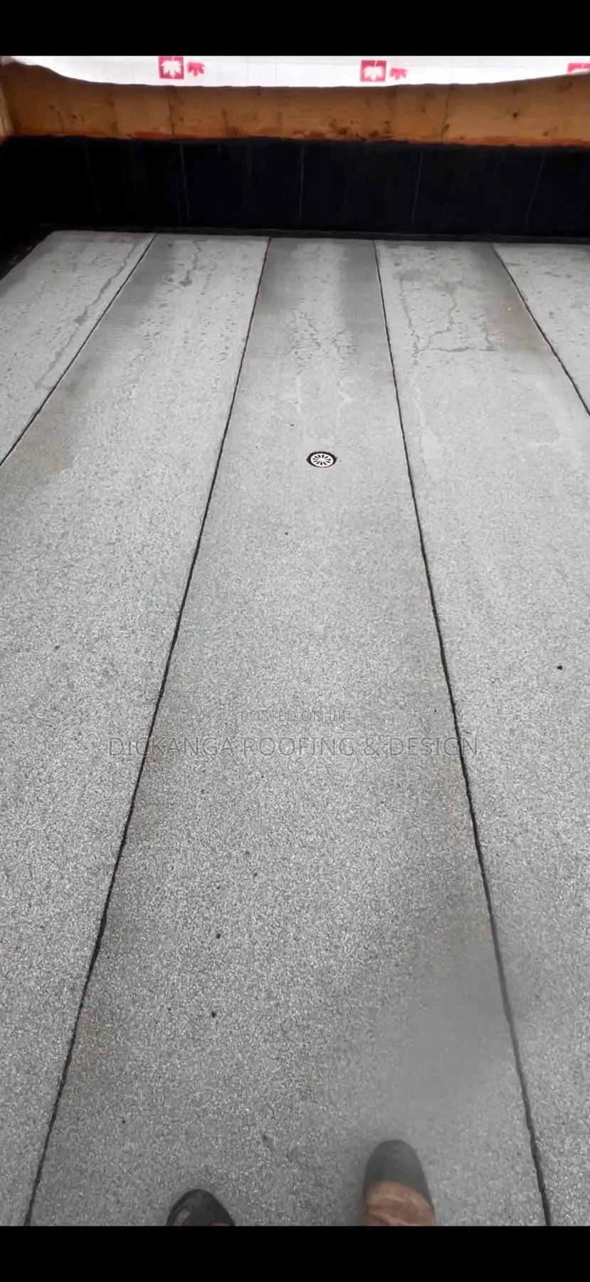 Bitumen Membrane Seals Hidden Gutters to Stop Ceiling Leaks.