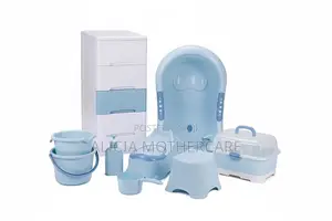 Baby Bath Set With Bottle Rack and Mini Drawer
