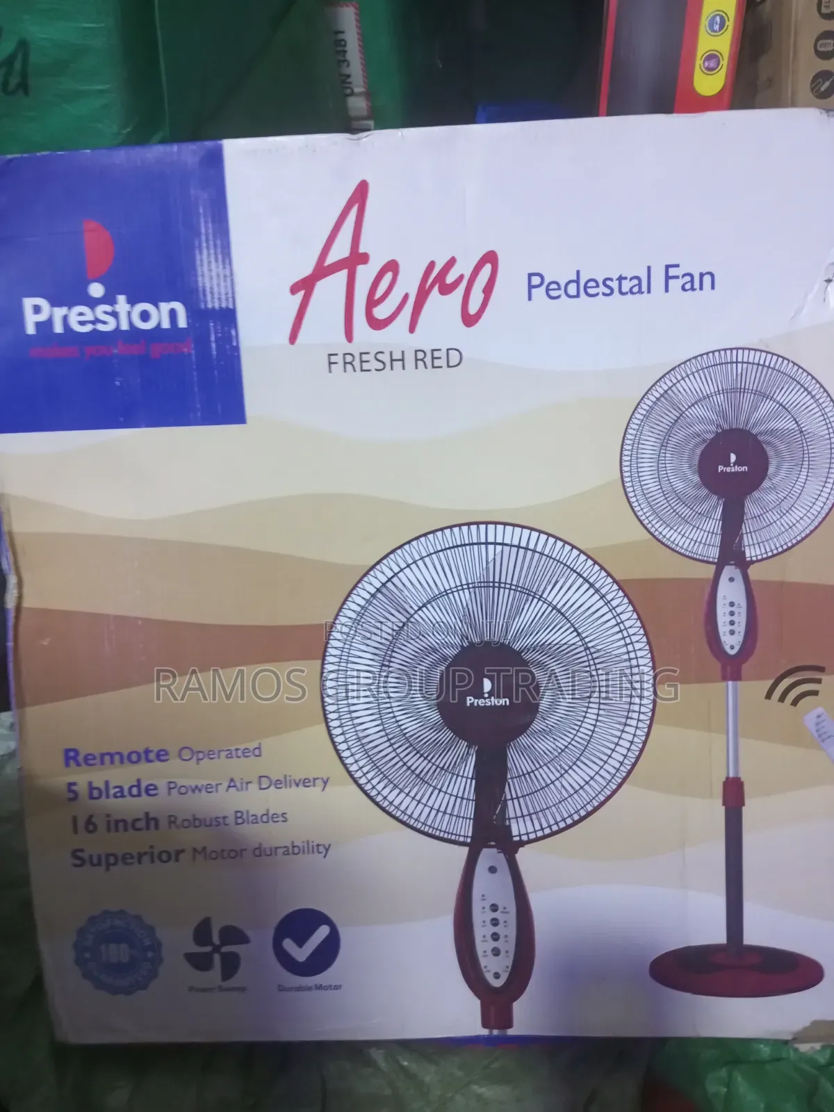 16" Remote Control Standing Fan