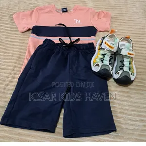 Neatly Used Boys Top and Down With Sandals( Size 30) 4 Years