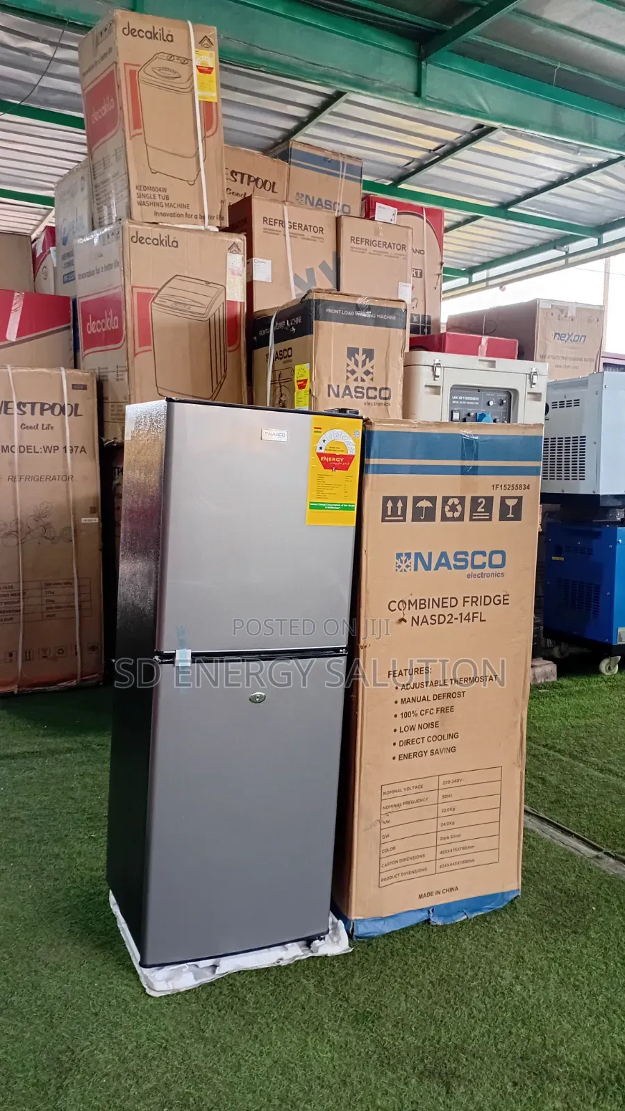 Nasco NASD2-14FL 116L Refrigerator – Fast Cooling Low Noise