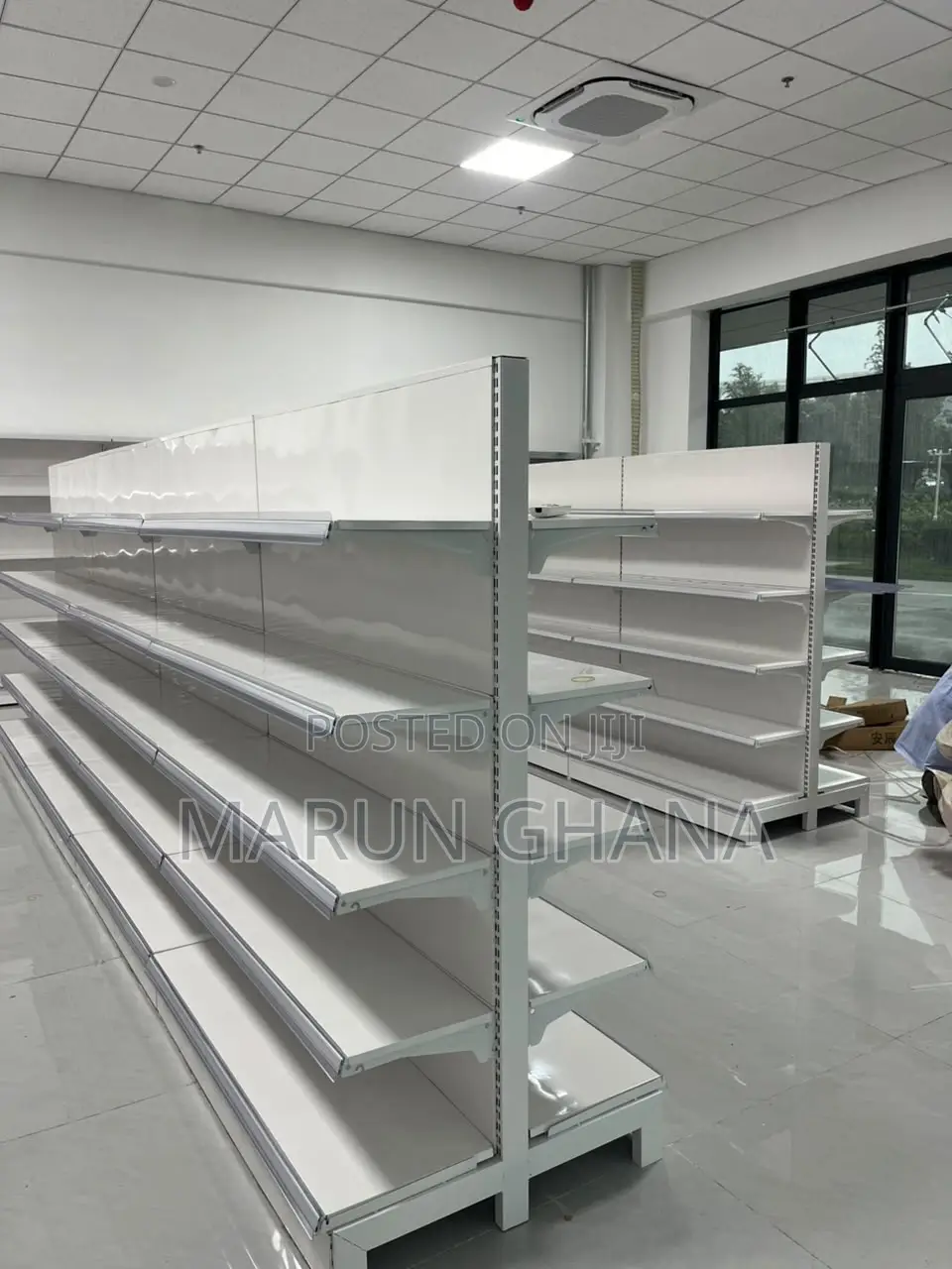 Heavy Duty Double-Sided Supermarket Shelves | Retail Display Rack