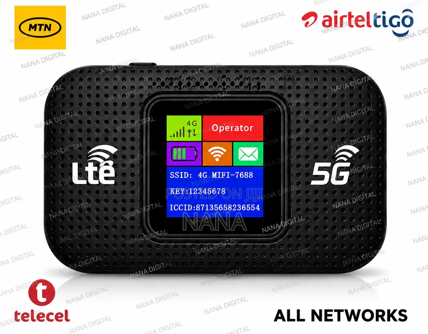4g/5g LTE All Networks Pocket WiFi / MiFi With Screen