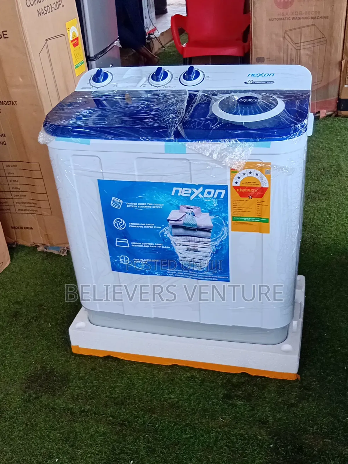 Nexon 7KG Semi-Automatic Washer – Low Water Consumption