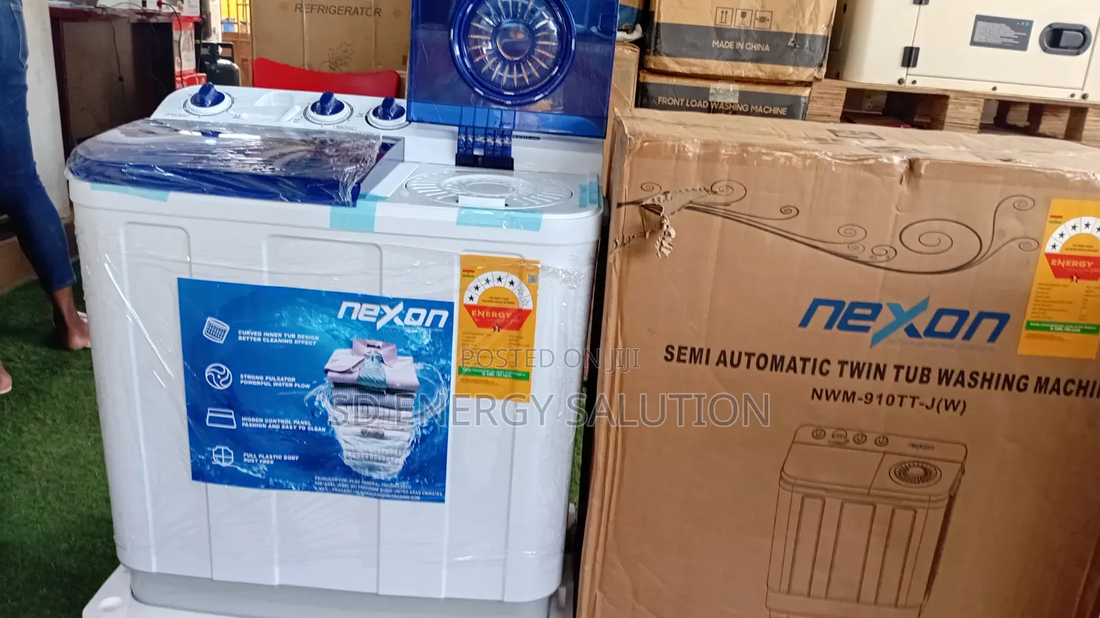 Nasco 7KG Twin Tub Washing Machine – Powerful Cleaning