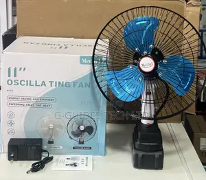Mechel 11-Inch Oscillating Rechargeable Fan