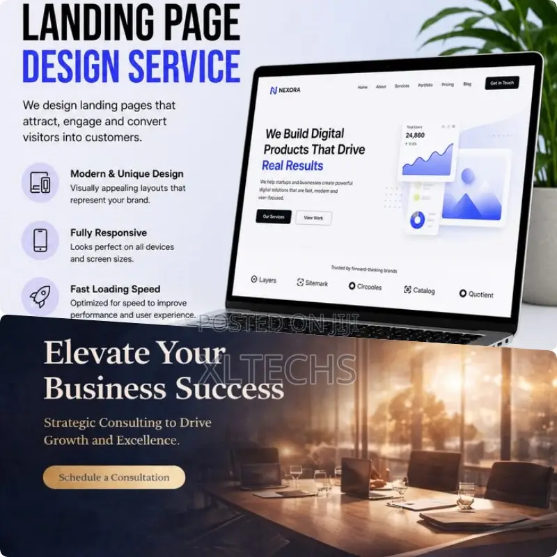 Professional Landing Page Design for Businesses Campaigns