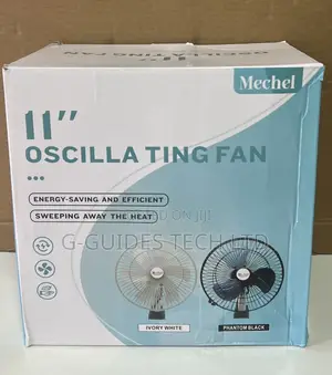Mechel 11-Inch Oscillating Rechargeable Fan