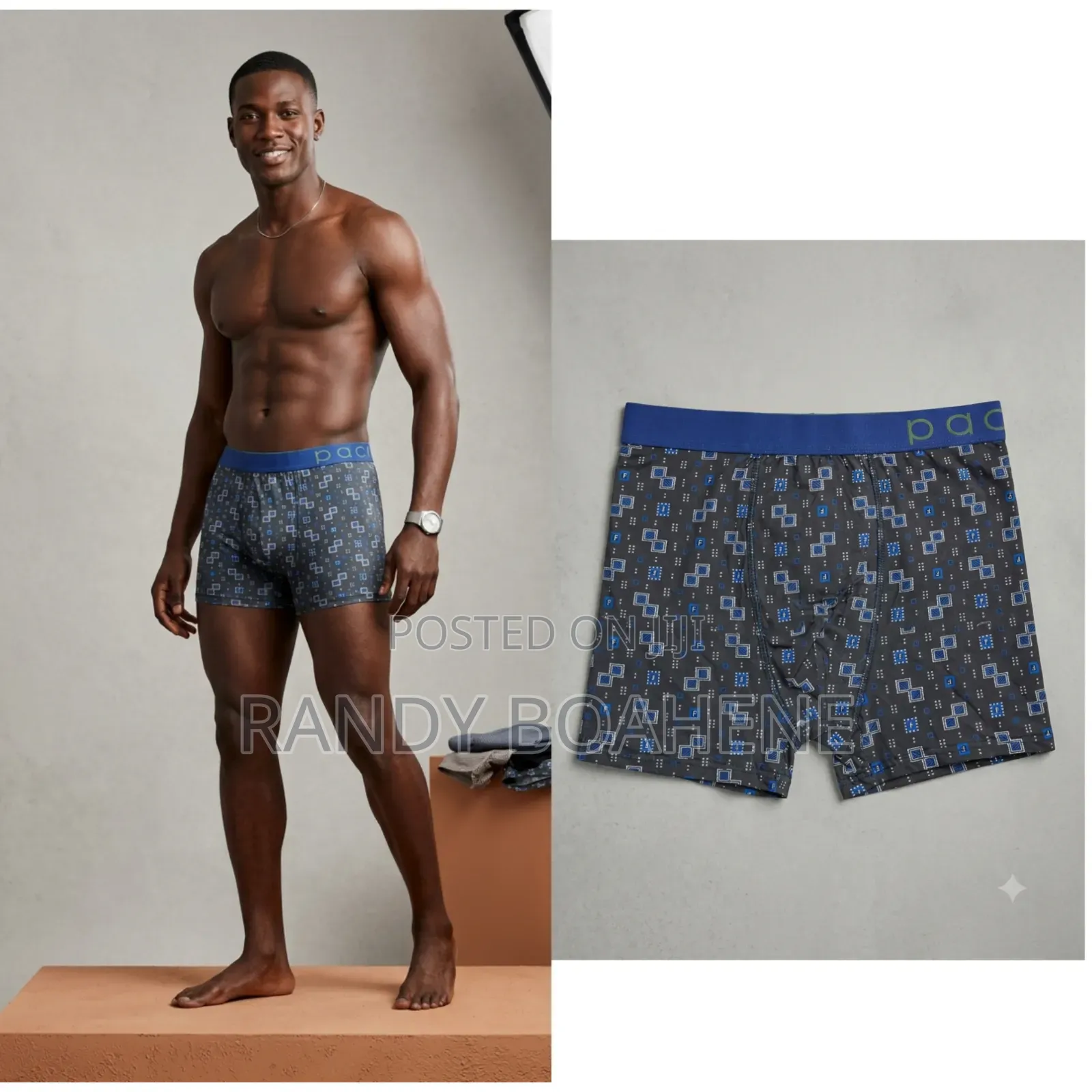 3 in 1 Men Teal Boxers
