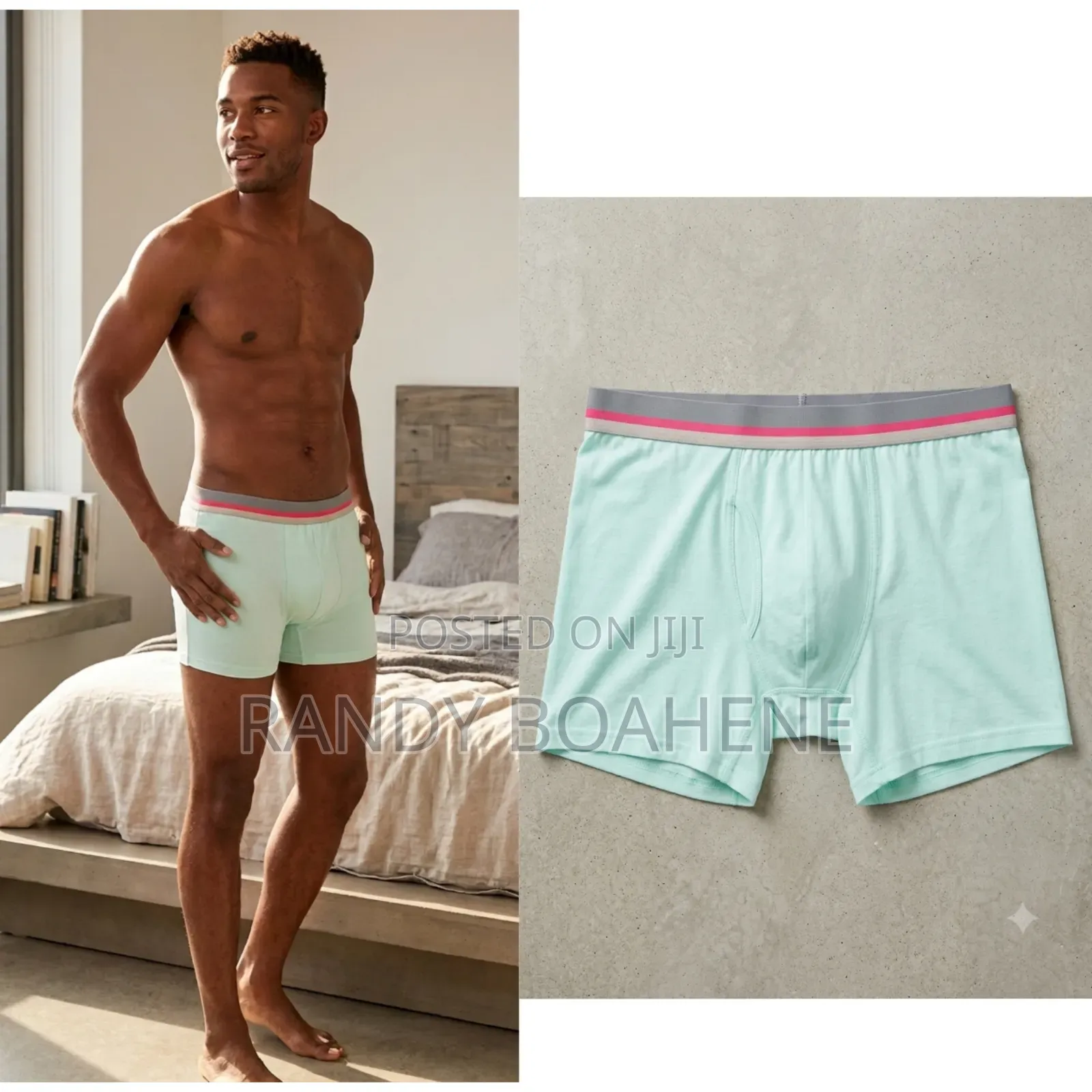 3 in 1 Men Teal Boxers