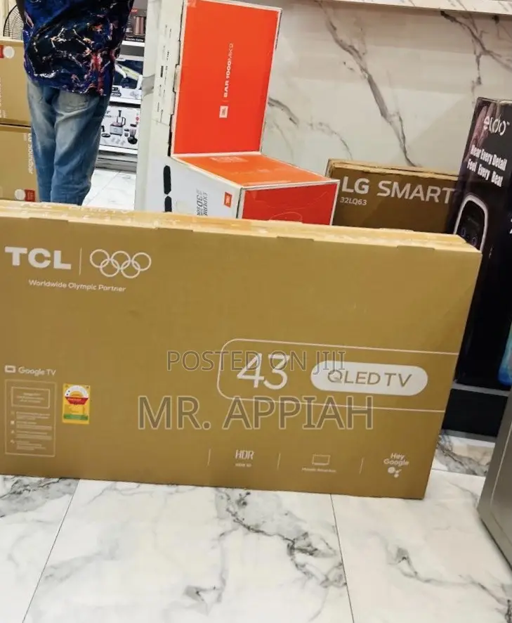 Unique TCL 43 Inch Qled Smart Satellite Android FHD TV(Black)