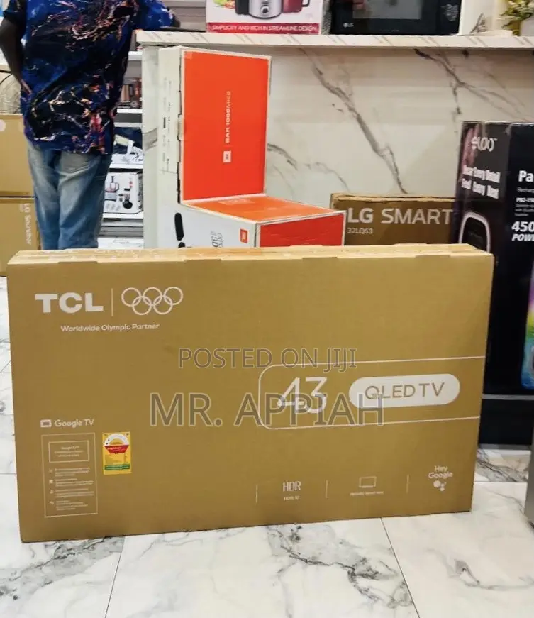 High Sufficient TCL 43 Inch Qled Smart Satellite Android FHD TV 