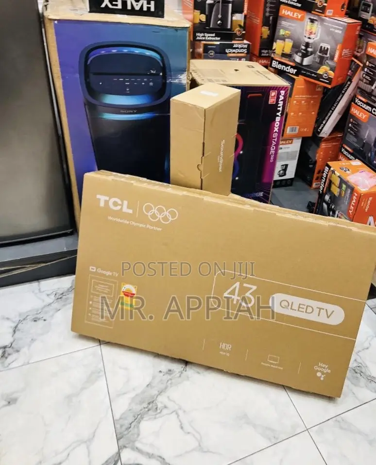 High Sufficient TCL 43 Inch Qled Smart Satellite Android FHD TV 