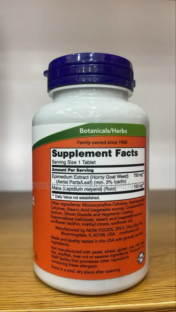 NOW Horny Goat Weed Extract 750 Mg Tablets Tonifying Herb*