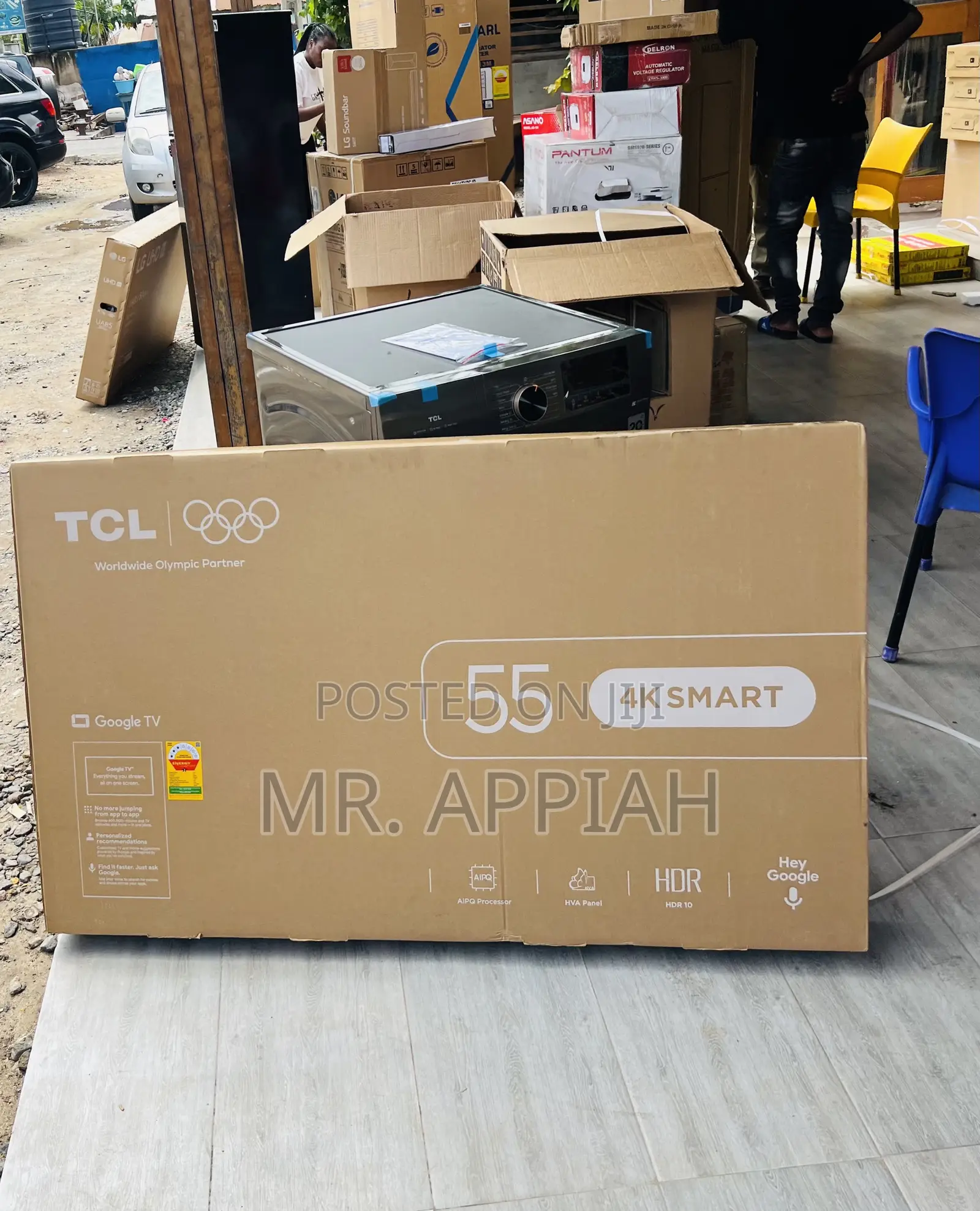 High Sufficient TCL 55 Inch Uhd Smart Screen TV(Black) 