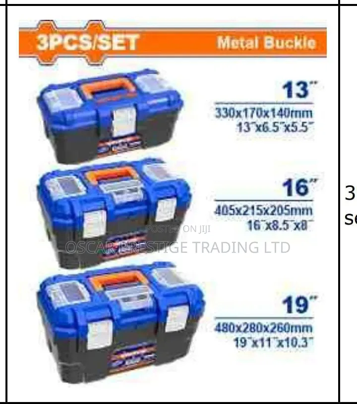 3pcs Tools Boxes Set