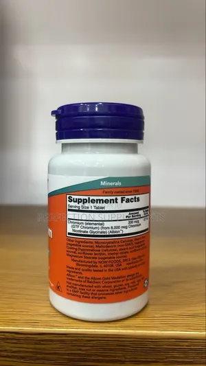 NOW GTF Chromium 200 MCG Tablets Insulin Co-Factor*