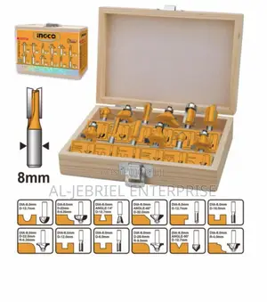 Ingco 12Pcs Router Bits Set